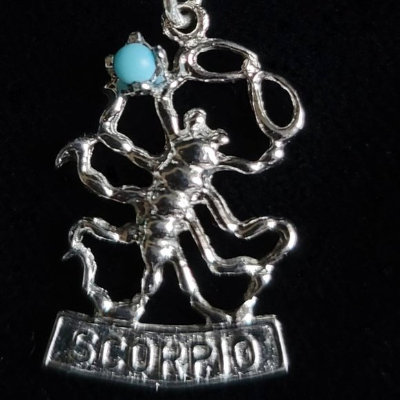 Scorpio 925 Turquoise Pendant NWOT - Picture 1 of 1